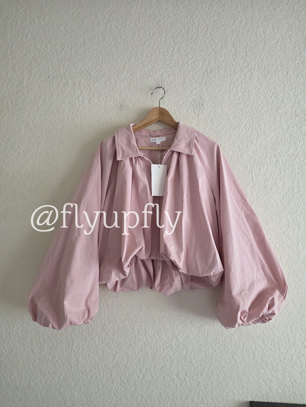 ZARA PUFF SLEEVE BOMBER JACKET SIZE M - Picture 16 of 16
